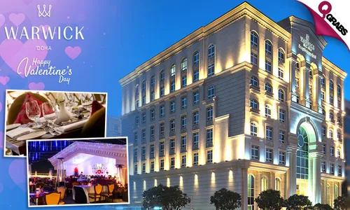 Valentine's Table Top Dinner Buffet OR Set Menu at Warwick Doha Hotel!